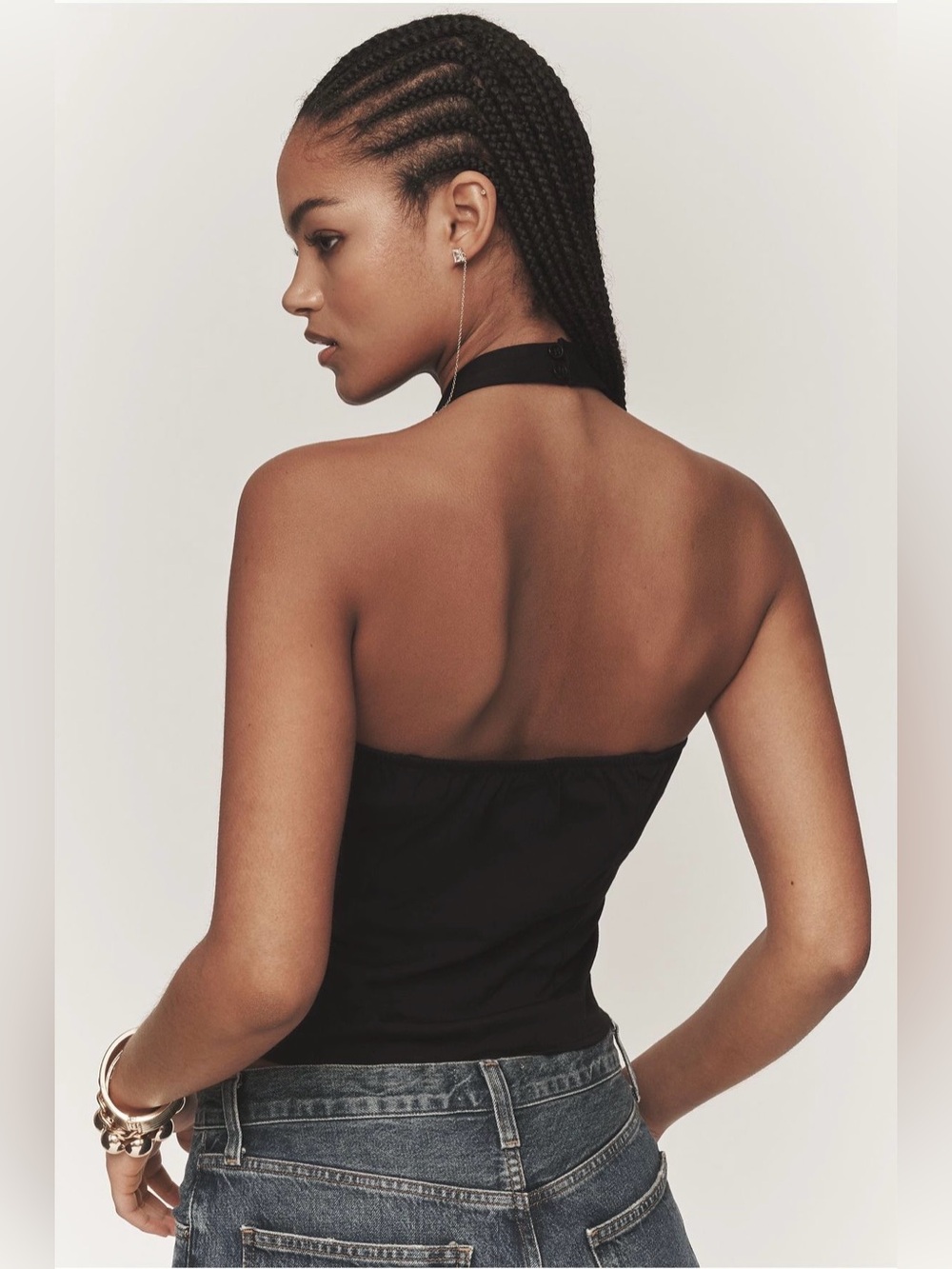 Maeve Structured Halter Top - Picture 3 of 14